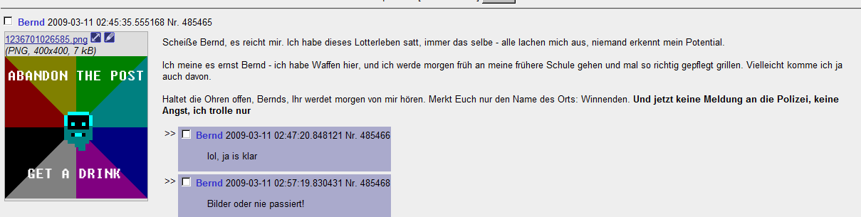 Winnenden Fake